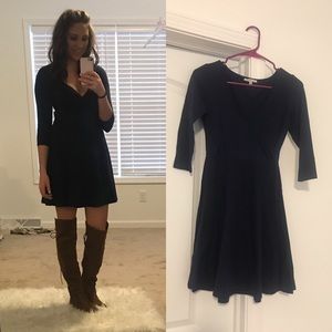 Navy blue skater dress
